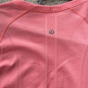 Pink Lululemon swiftly Tech long sleeve